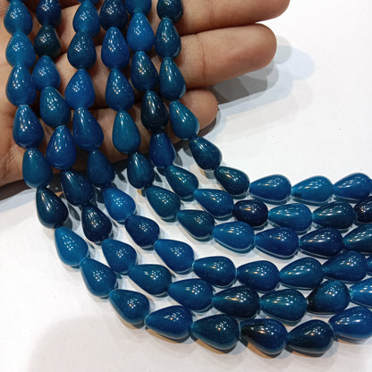 Grade A Agate Teardrop Beads for Jewelry Making 1 String (35pcs)