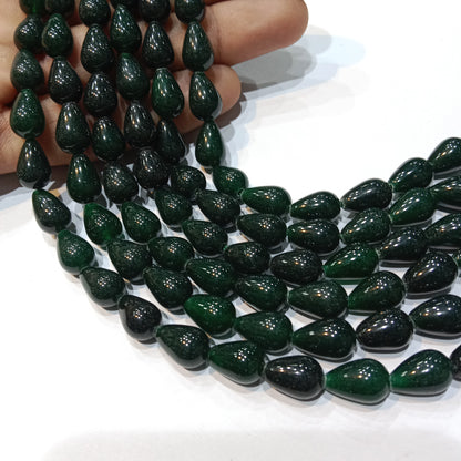 Grade A Agate Teardrop Beads for Jewelry Making 1 String (35pcs)