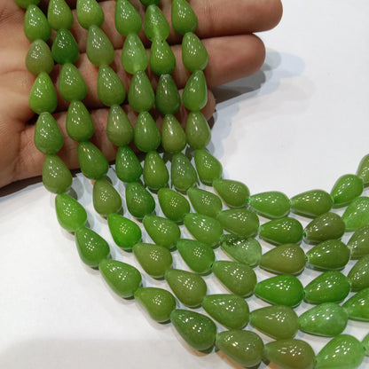 Grade A Agate Teardrop Beads for Jewelry Making 1 String (35pcs)