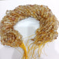 Yellow Citrine smooth oval tumbel stones beads 1 string