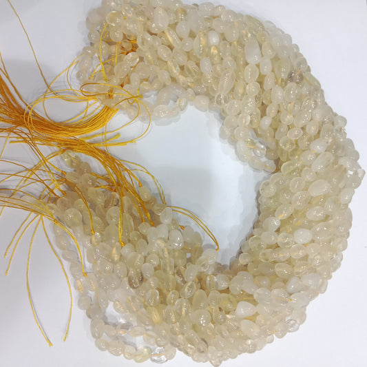 Golden rutile  tumbel stones beads 1 string