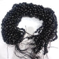 Black tourmaline tumbel stones beads 1 string