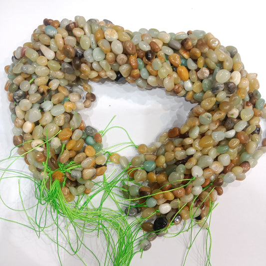 Amazonite tumbel stones beads 1 string