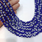 Evil eye beads 8mm 1 string blue color