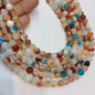 Multi color round Agate Beads (8mm) 1 string – by Suncity Beads.