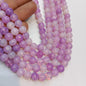 Lite purple agate Beads (8mm) 1 string – by Suncity Beads.