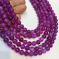 Dark purple agate Beads (8mm) 1 string – by Suncity Beads.