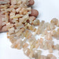 Peach Moonstone Uncut Beads 1 String