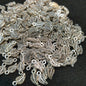 Silver oxidized metal leaf shape charms 1 pkt 100 pcs