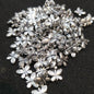 Silver oxidized metal butterfly 1 pkt 100 pcs