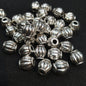 Oxidized silver fluted melon beads 12mm 1 pkt 50 pcs.