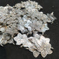 Oxidized silver charms stars 16mm 1 pkt 100 pcs.