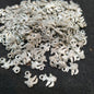 Sea turtle with textured shell charms silver oxidized metal 12mm 1 pkt 100 pcs.