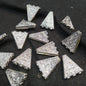 Silver oxidized metal filigree patterns 25mm 1 pkt 20 pcs