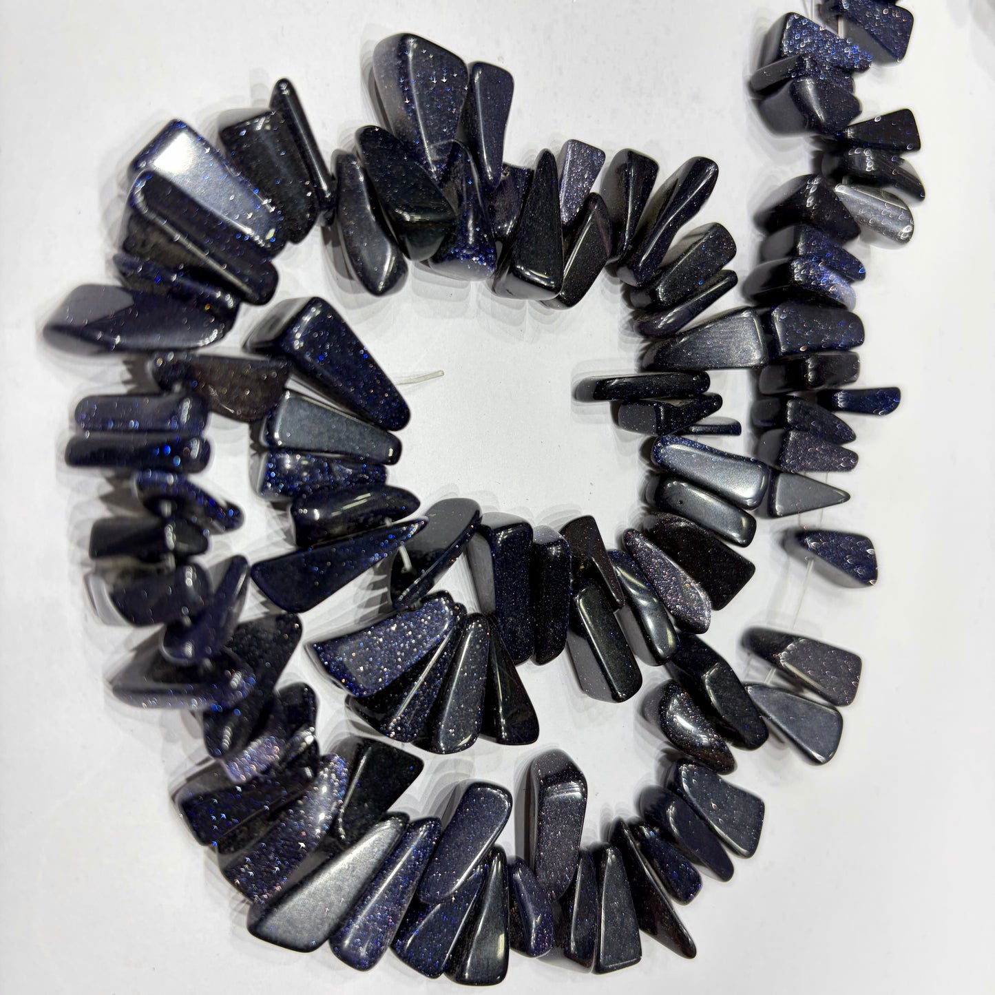 Blue sunstone Uncut Beads 1 String