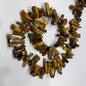 Natural tiger eye Uncut Beads 1 String
