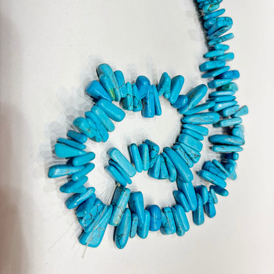 Turquoise Uncut stones Beads 1 String