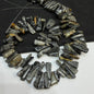 Serpentine Uncut Stones Beads 1 String
