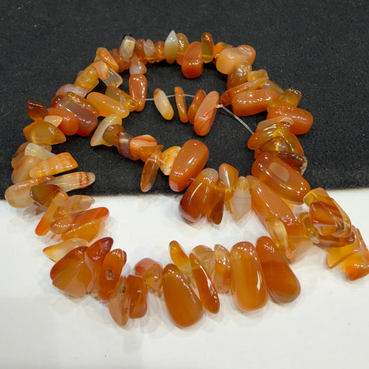 Carnelian Uncut Stones Beads 1 String