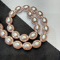 Metallic pink colour barque pearl beads 1 string