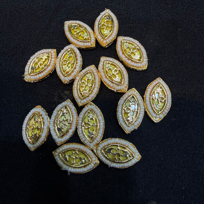 High Quality Kundan connectors 16mm 1 pkt 20 pcs.