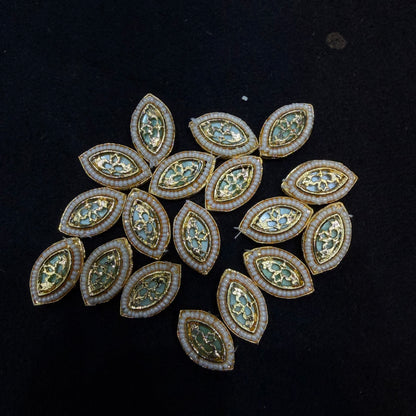 High Quality Kundan connectors 16mm 1 pkt 20 pcs.