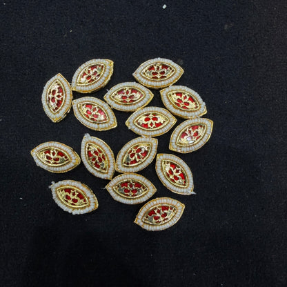 High Quality Kundan connectors 16mm 1 pkt 20 pcs.