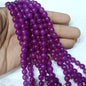 Purple 8mm agate beads 1string