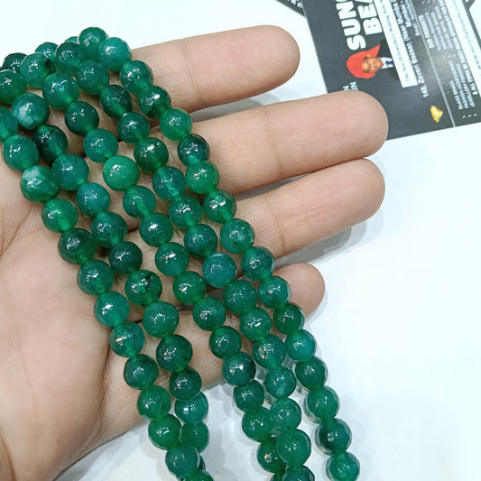 Kaitoke Green 8mm agate beads 1string