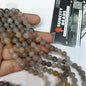 Pastel shade 8mm agate beads 1string