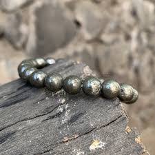 Pyrite high quality round shape 8mm 1 string.
