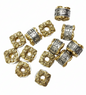Premium 10mm Oxidized Golden-Silver Metal Beads – SunCity Exclusive