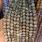White with black texture agate beads 10mm 1 string