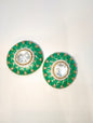 High Quality Kundan pendants 1.25 inches round shape 1 pkt 1 pcs