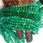 Vibrant emerald green round agate Stones Beads 1 string 6mm
