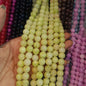 Lime Green texture agate beads 10mm 1 string