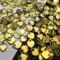 Oxidized gold plated heart shaped charms or pendant 10mm 1 pkt 100 pcs.