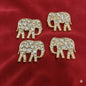 High Quality kundan Elephant Connectors - 2pcs